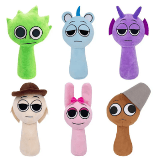 Sprunki Plush Toys Sprunki Incredibox Plush Doll Sprunki Game Cartoon Pillow Kids Birthday Gifts Stuffed Dolls Christmas Gift
