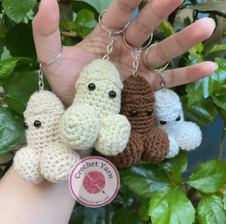 Penis Crochet Keychain Pututoy Etits Stuff Toy Display Onhand